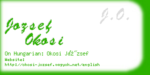 jozsef okosi business card